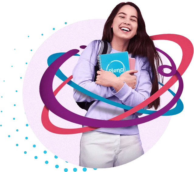 Estudante do Programa Pleno sorrindo